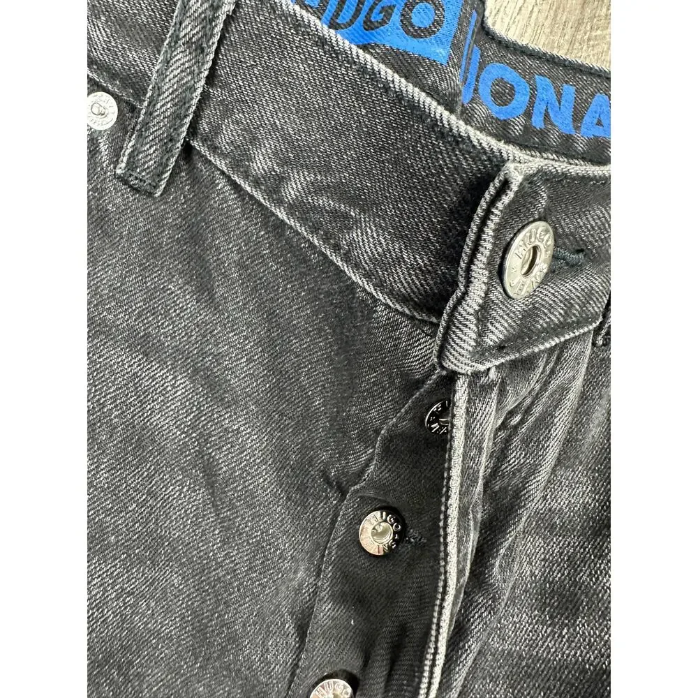 HUGO Jonah Regular Straight Jeans Black NWT — Size 36x32